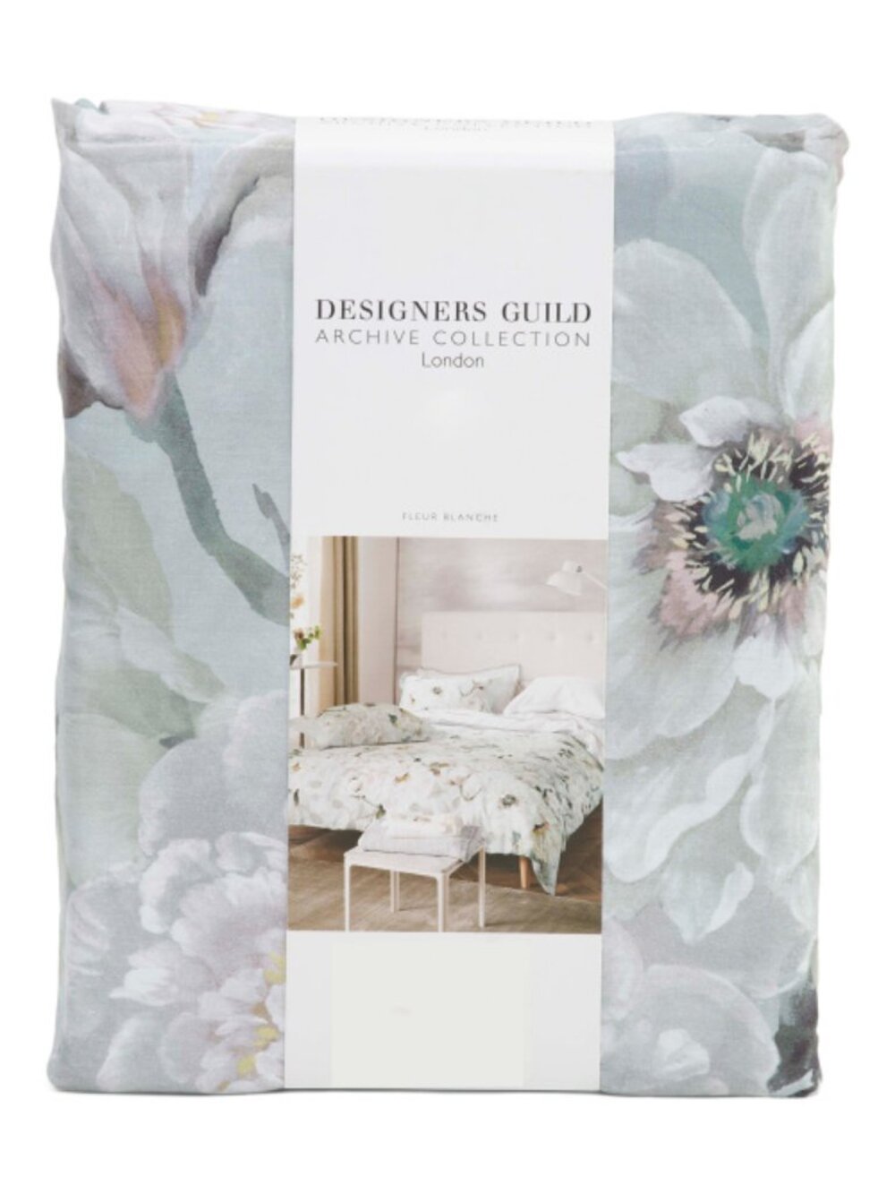 DESIGNERS GUILD 250tc Fleur Blanche Sateen Duvet Cover Set